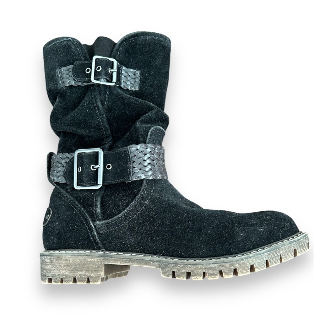 Roxy faux suede motorcycle style boots
